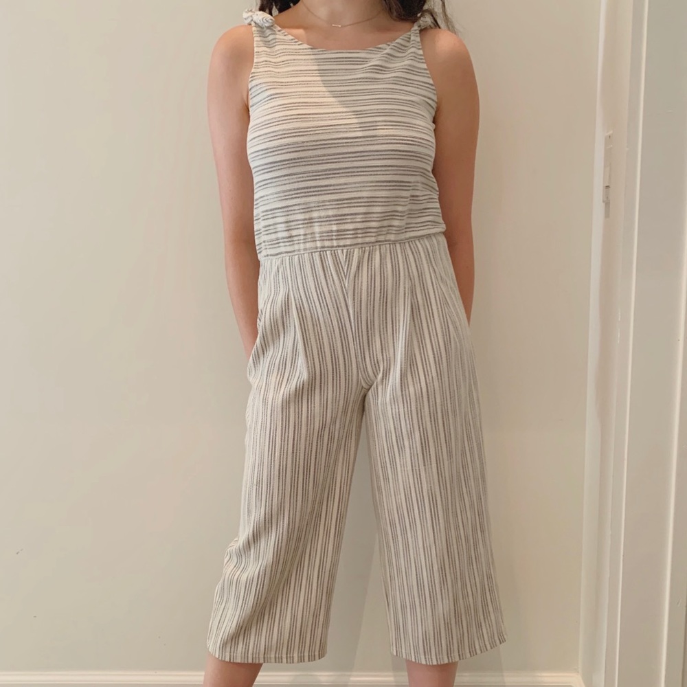 Stripped Jumpsuit - Zara